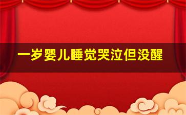 一岁婴儿睡觉哭泣但没醒