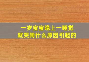 一岁宝宝晚上一睡觉就哭闹什么原因引起的