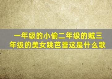 一年级的小偷二年级的贼三年级的美女跳芭蕾这是什么歌