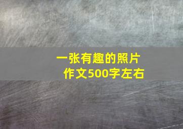 一张有趣的照片作文500字左右