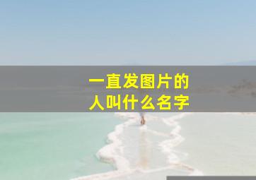 一直发图片的人叫什么名字