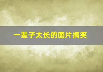 一辈子太长的图片搞笑