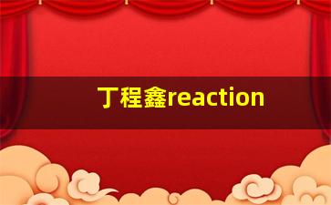 丁程鑫reaction