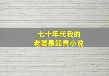 七十年代我的老婆是知青小说