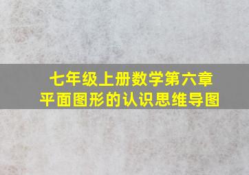 七年级上册数学第六章平面图形的认识思维导图