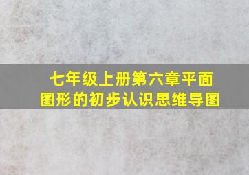 七年级上册第六章平面图形的初步认识思维导图