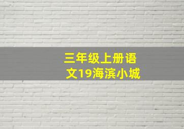 三年级上册语文19海滨小城