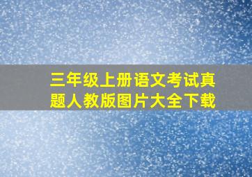 三年级上册语文考试真题人教版图片大全下载