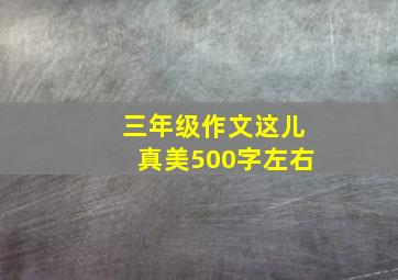 三年级作文这儿真美500字左右