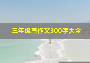 三年级写作文300字大全