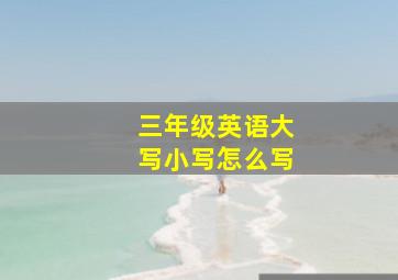 三年级英语大写小写怎么写