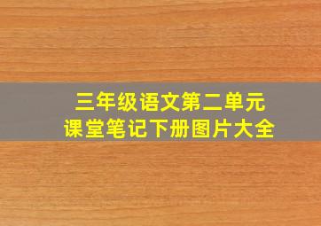 三年级语文第二单元课堂笔记下册图片大全