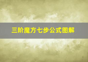 三阶魔方七步公式图解