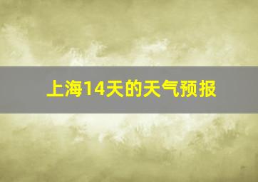 上海14天的天气预报