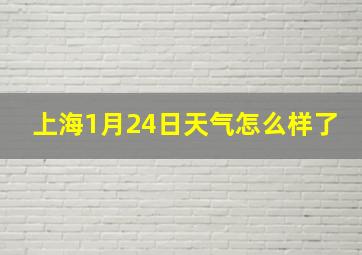 上海1月24日天气怎么样了