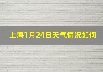 上海1月24日天气情况如何