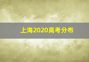 上海2020高考分布