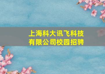 上海科大讯飞科技有限公司校园招骋