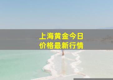 上海黄金今日价格最新行情