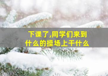 下课了,同学们来到什么的操场上干什么