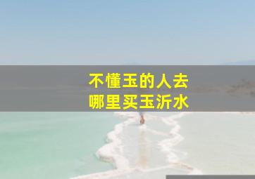 不懂玉的人去哪里买玉沂水