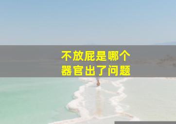 不放屁是哪个器官出了问题