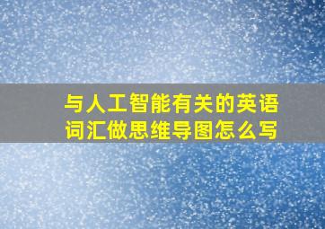 与人工智能有关的英语词汇做思维导图怎么写