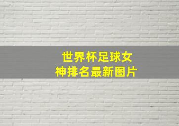 世界杯足球女神排名最新图片