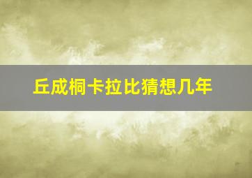 丘成桐卡拉比猜想几年