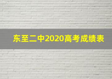 东至二中2020高考成绩表