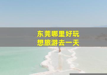 东莞哪里好玩想旅游去一天