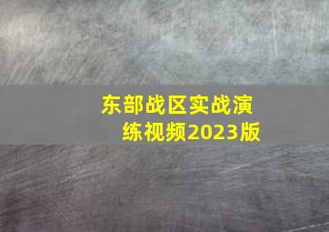 东部战区实战演练视频2023版