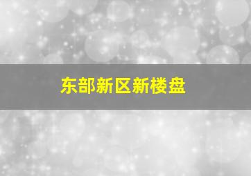 东部新区新楼盘