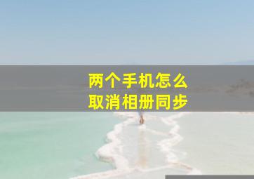 两个手机怎么取消相册同步