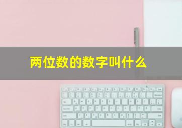 两位数的数字叫什么