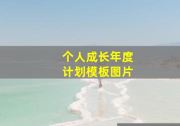 个人成长年度计划模板图片