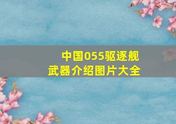 中国055驱逐舰武器介绍图片大全