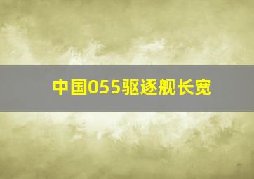 中国055驱逐舰长宽