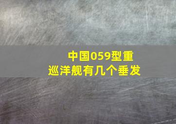 中国059型重巡洋舰有几个垂发