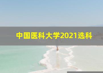 中国医科大学2021选科