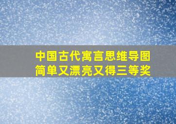 中国古代寓言思维导图简单又漂亮又得三等奖