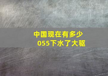 中国现在有多少055下水了大驱