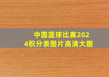 中国篮球比赛2024积分表图片高清大图