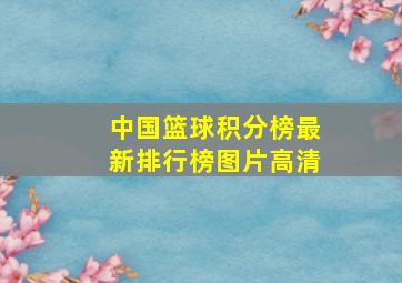 中国篮球积分榜最新排行榜图片高清