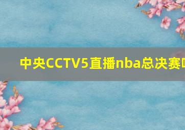 中央CCTV5直播nba总决赛吗