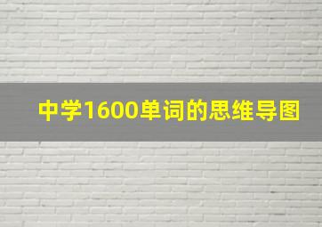 中学1600单词的思维导图