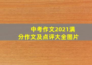 中考作文2021满分作文及点评大全图片