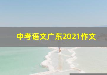 中考语文广东2021作文