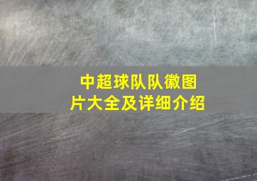 中超球队队徽图片大全及详细介绍