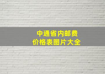 中通省内邮费价格表图片大全